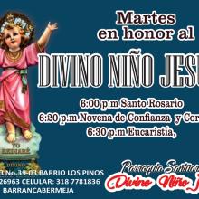 Divino Niño Jesús, Bendice a todos tus fieles devotos.